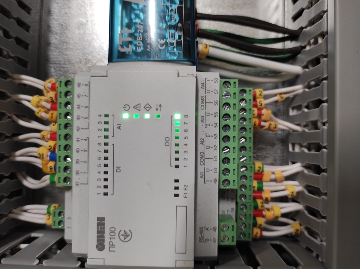 Schneider Electric Zelio Logic в щите — реле ETI, клеммы, маркировка